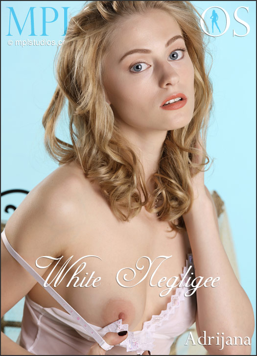 Adrijana in White Negligee photo 1 of 13