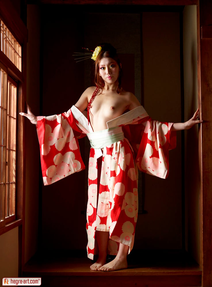 Chiaki in Kimono photo 2 of 18
