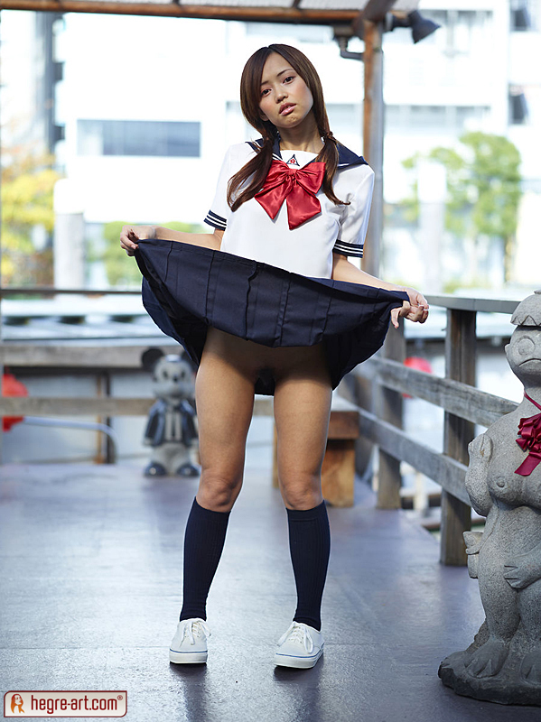 Mayuko in Mayuko Japanese School Uniform photo 3 of 16