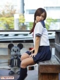 Mayuko Japanese School Uniform: Mayuko #1 of 16